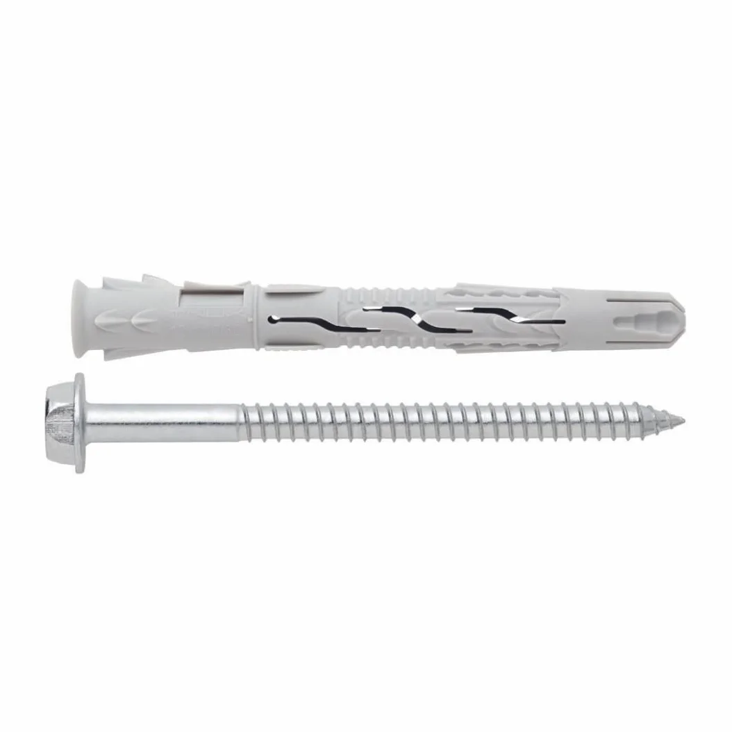 Index TNUXE08080 - T-nuxe - 50 pack spine universali, ad alte prestazioni, testa esagonale, in scatola (nylon, 8 x 80 mm)