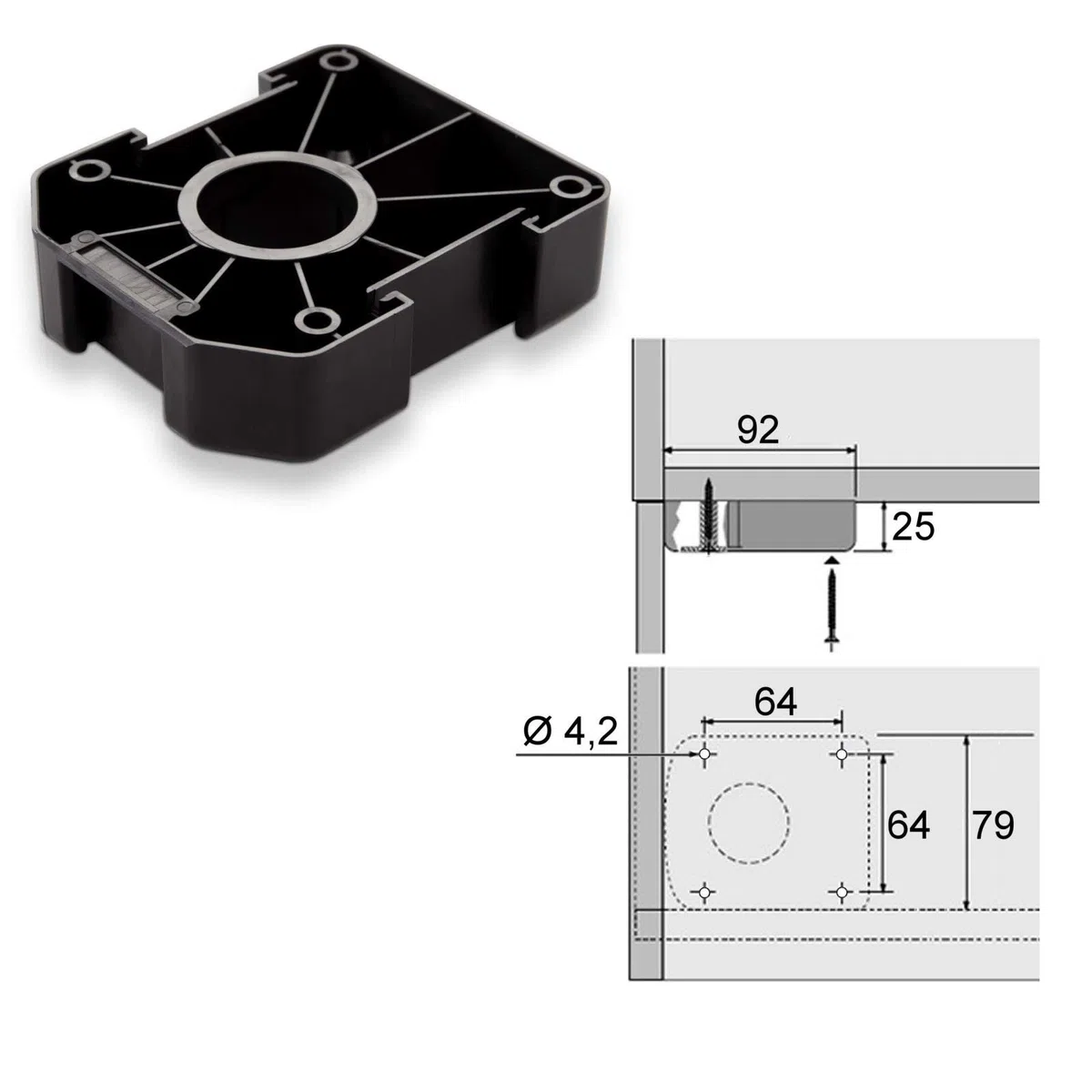 SOTECH Confezione da 20 Gambe per Mobili Gamba Base Gamba Regolabile 90 mm