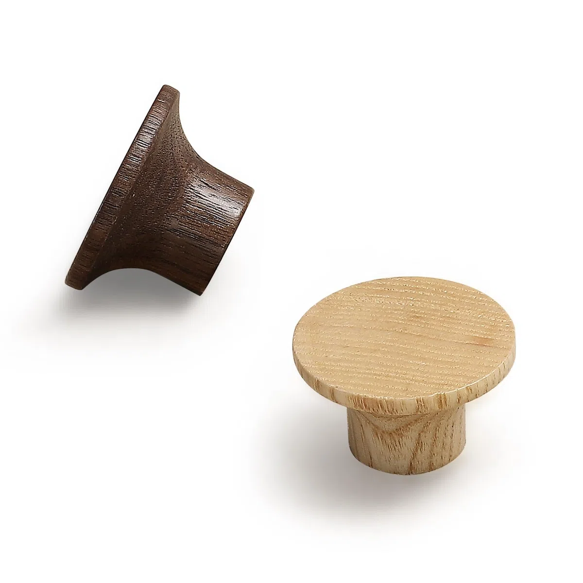 12 Pezzi (Quadrato) Maniglie per Armadio Stile Cinese Minimalista e di Alta Qualità, Tira per Cassetti, Pomolo per Guardaroba a Foro Singolo, Maniglie per Porte in Legno