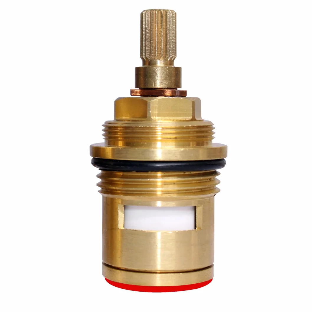 Bacino da bagno 2 PZ Coppia 3/4 Disco Ceramico Cartuccia di Ricambio Miscelatore Rubinetto Caldo e Freddo Rubinetto Interno Valvola quarto di giro Cartuccia Ottone