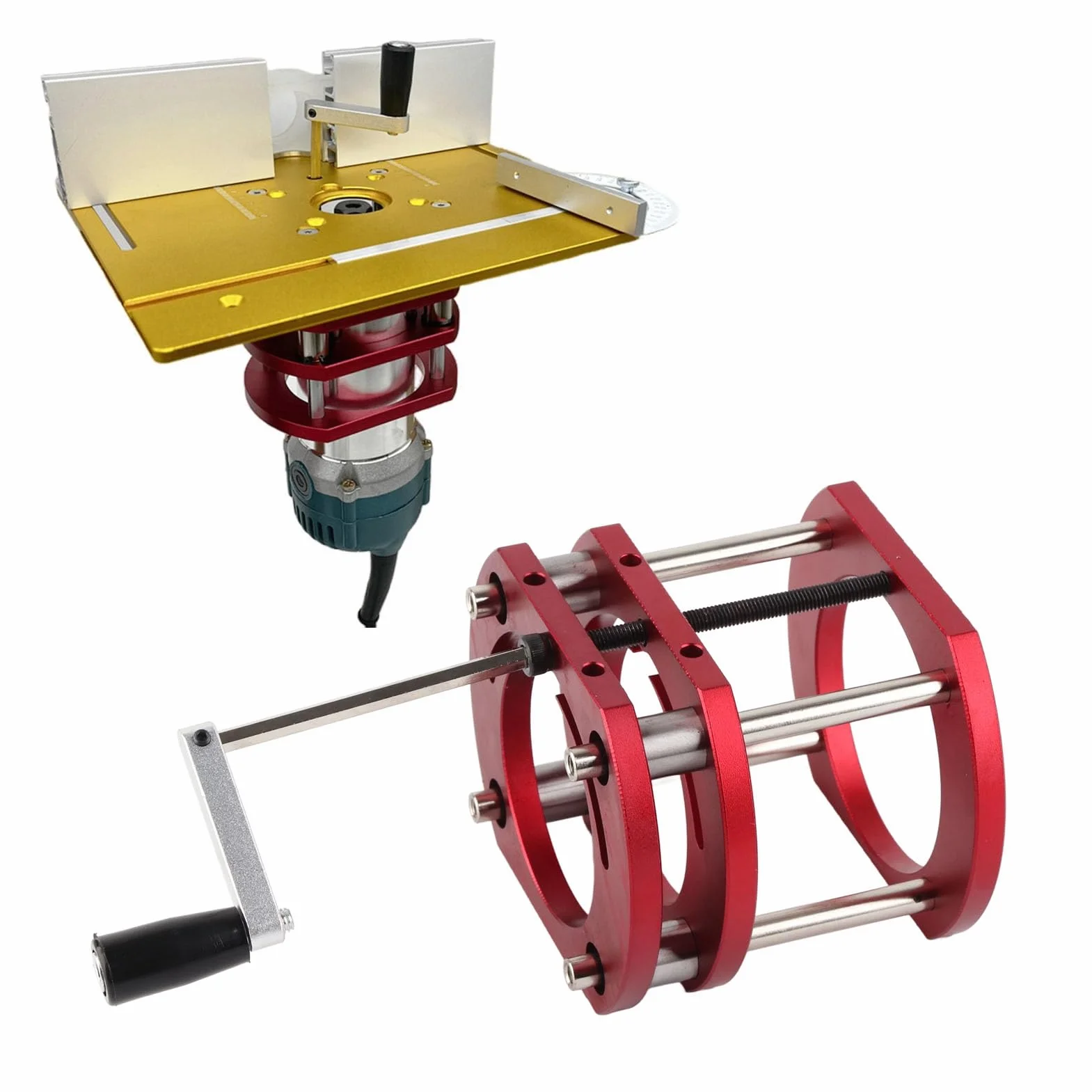 Sollevatore Fresatrice, Base di Sollevamento Per Fresatrice in Acciaio Inossidabile in Lega di Alluminio, Base del Sistema di Sollevamento Per Tavolo Per Fresatrice con Morsetto a 4 Griffe