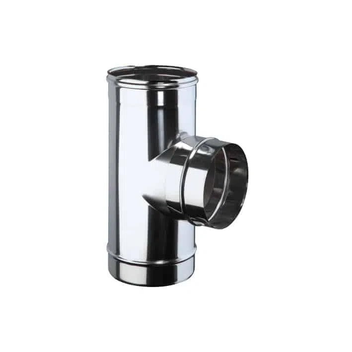 Raccordo a T 90° mono parete acciaio inox - Diametro: 150mm