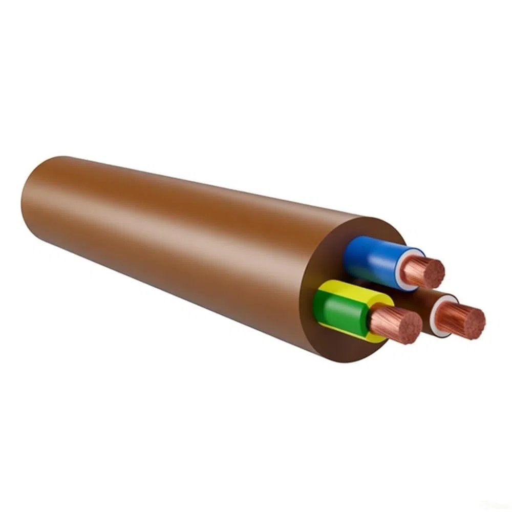 Cavo FS18OR18, sezione 3x2,5 mm2, matassina 10m, impianto elettrico, 230V 450V 750V, sostituisce FROR, 3 conduttori, cavo di alimentazione, energia, conforme CPR, antifiamma, 3G2,5