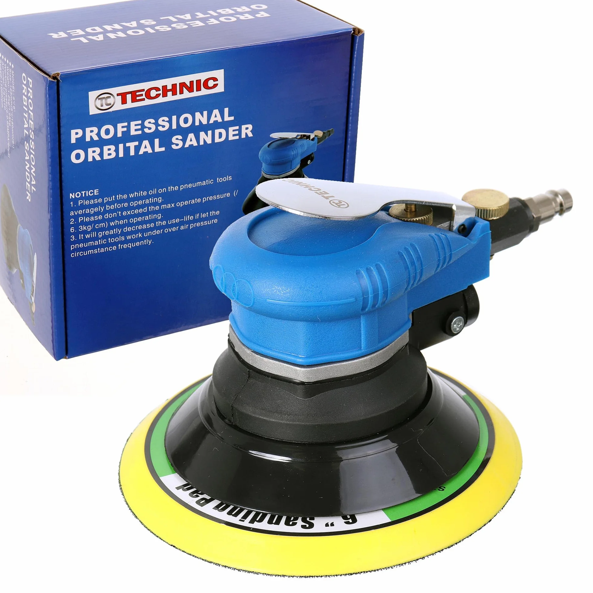 TC Technic PRO Levigatrice Orbitale Pneumatica Levigatrice a Oscillazione 150mm