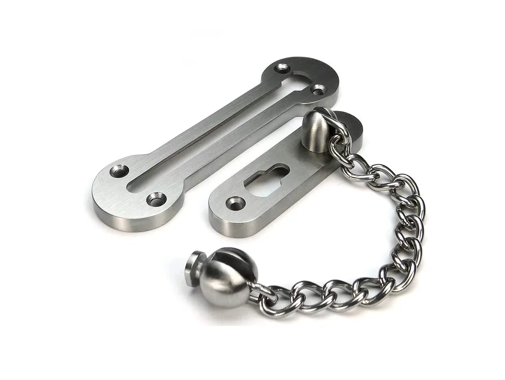 VIBORG Solido acciaio inossidabile SUS304 3mm extra-spesso Catena di Sicurezza per porta Acciaio Catene di sicurezza per porte