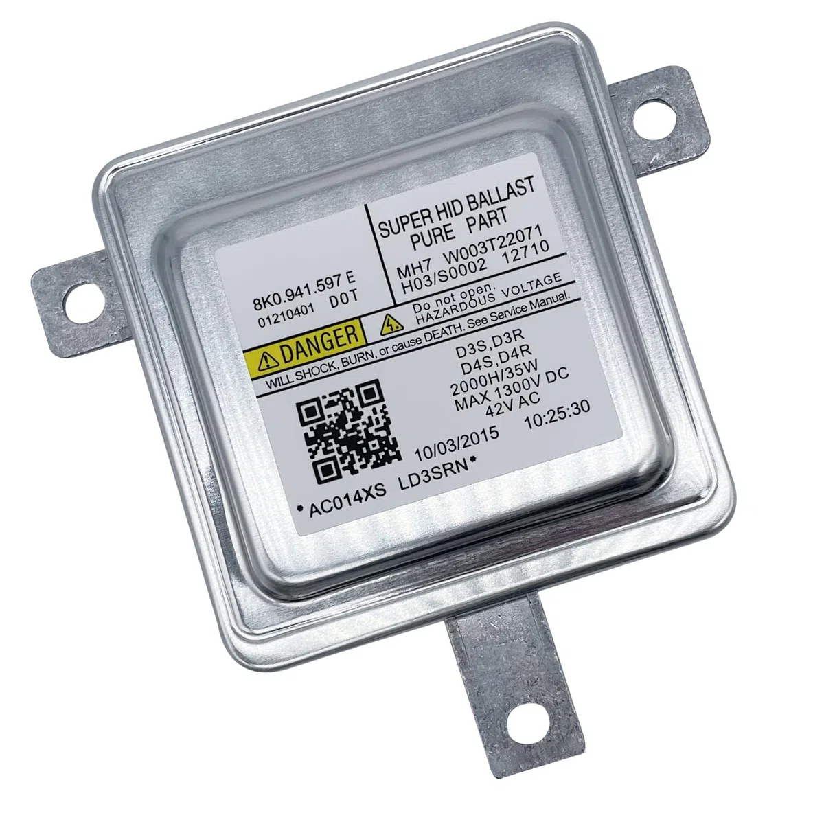 Ballast di Ricambio 8K0941597E D3S/D3R D4S/D4R Xenon Hid Centralina Ballast Faro Compatibile con AUDI A1 A3 A4 A5 A6 A7 A8 Q3 Q5 Q7