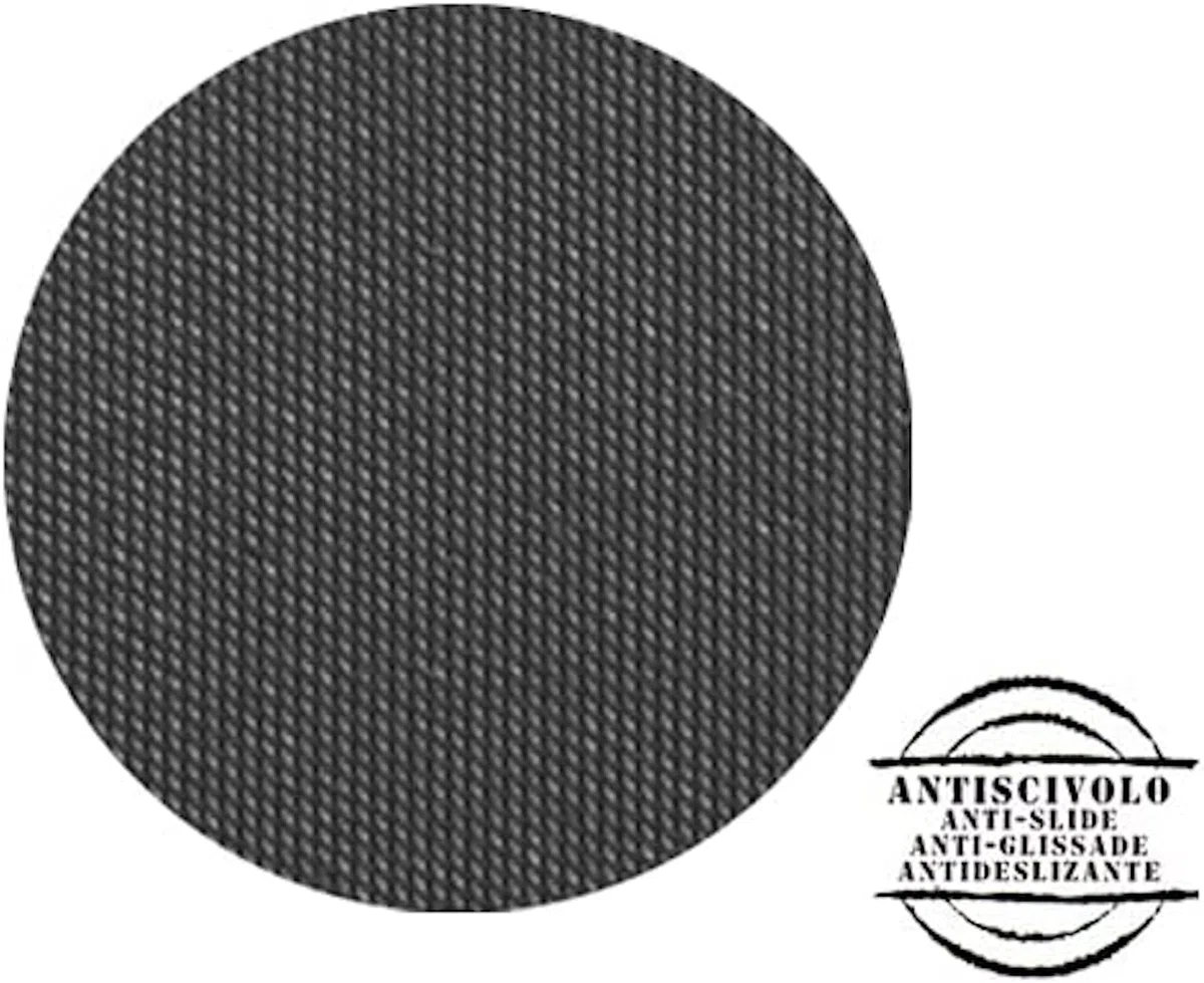 Tappeto Gomma Antiscivolo MILLERIGHE Copri Pavimento H120 Cm ALTO Spessore 3mm Nero Robusto su Misura (100X120_MILLERIGHE_GOMMA)