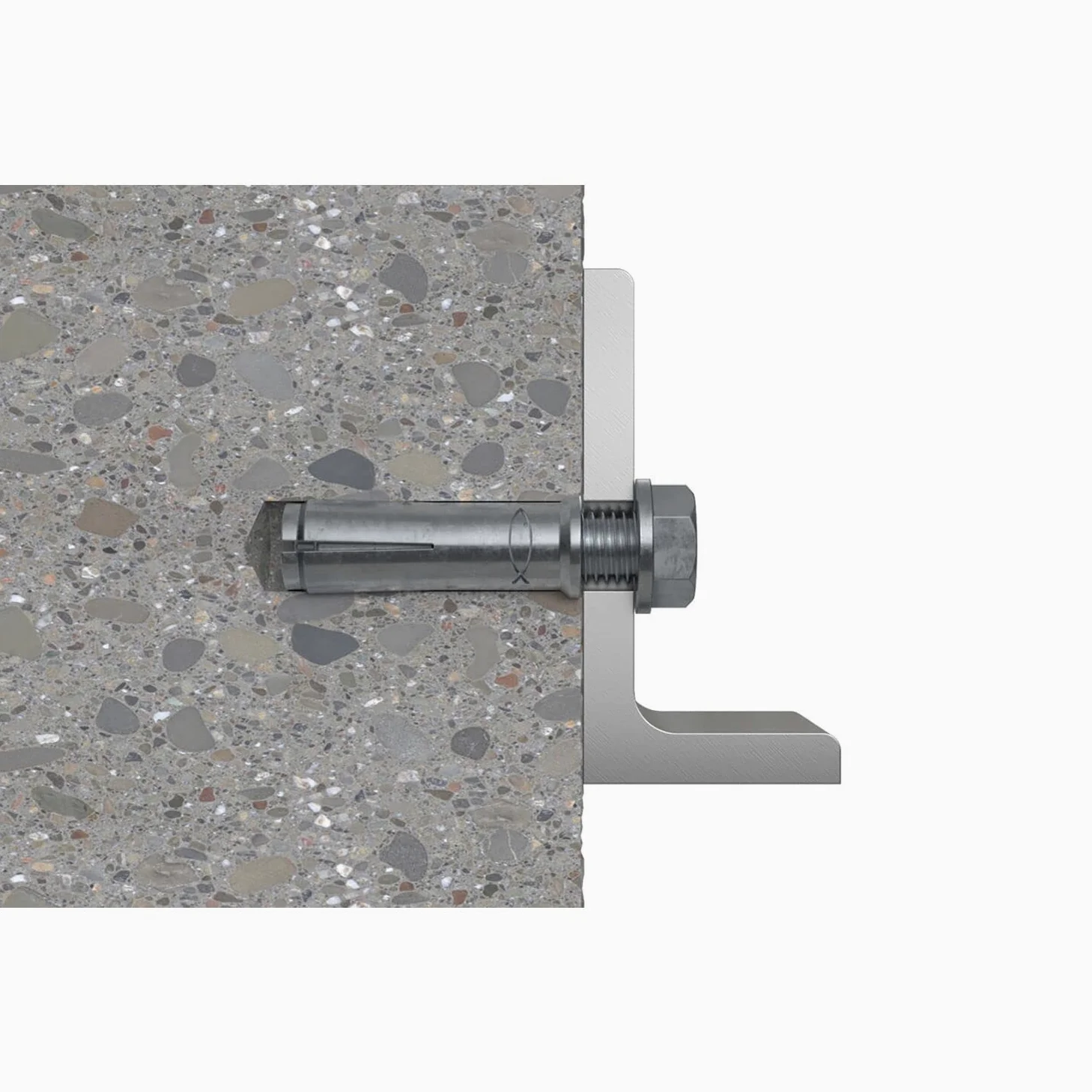 Fischer 48264 EA II Ancora Drop-in in acciaio zincato, filettatura M6, lunghezza 30 mm, confezione da 100