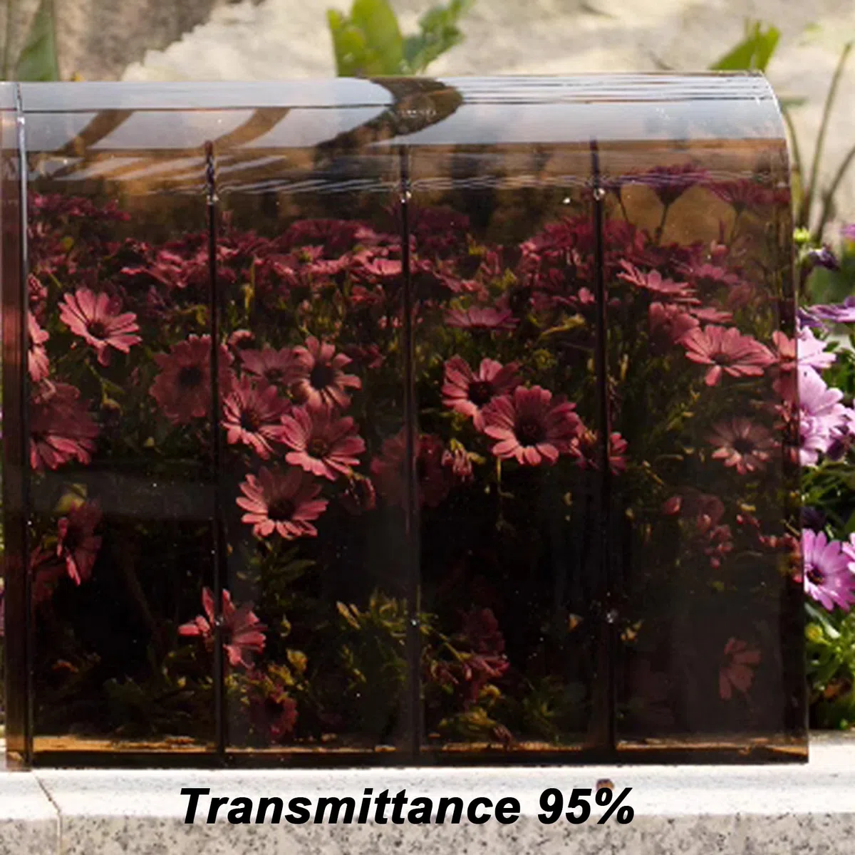 Tenda da Veranda Pensilina in Policarbonato,Tettoia per Porta e Ingresso,Garden Pensilina da Esterno,Pioggia Neve e Protezione Uv,Facile da Montare,Spessore 3mm (40x50cm/16"x20")