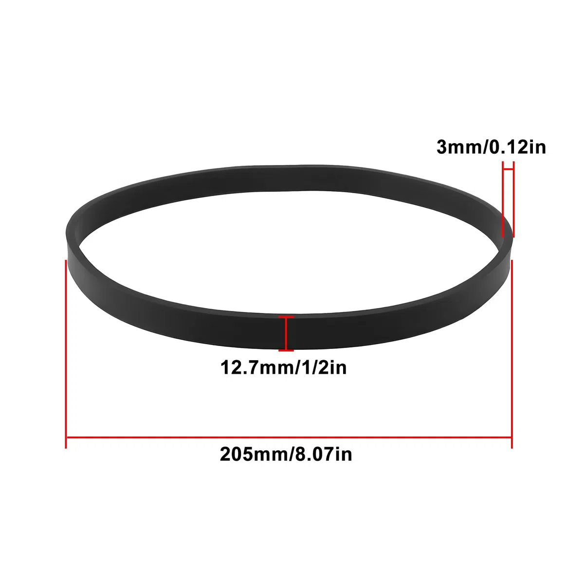 Create idea 2 Pezzi Cinghia In Gomma Per Sega A Nastro Da 8 Pollici Compatibile Con Draper Einhell Scheppach HBS20 Da 1400mm 1425mm Per Sega A Nastro