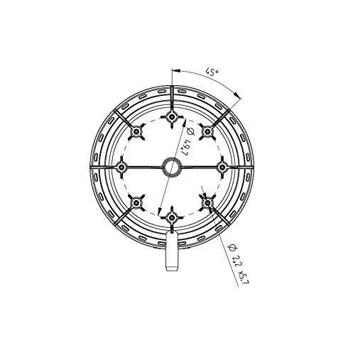 Easyricambi Pressostato differenziale della HUBA Control - 59 Pascal in depressione Serie 605 per Aria e fumi