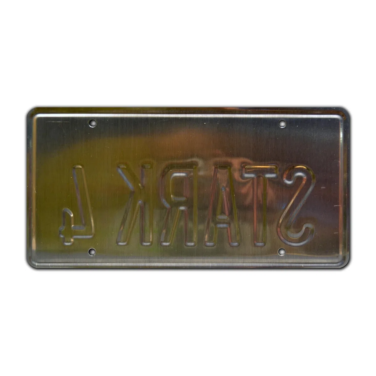 Iron Man | STARK 4 | Metal Stamped License Plate