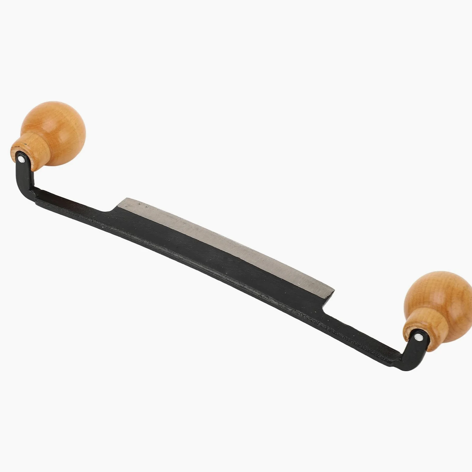 Coltello Barba Dritto, Doppio Manico in Legno Antiscivolo Coltello Barba con Lama in Acciaio Al Tungsteno per la Lavorazione del Legno, Ideale, Lame di Coltello