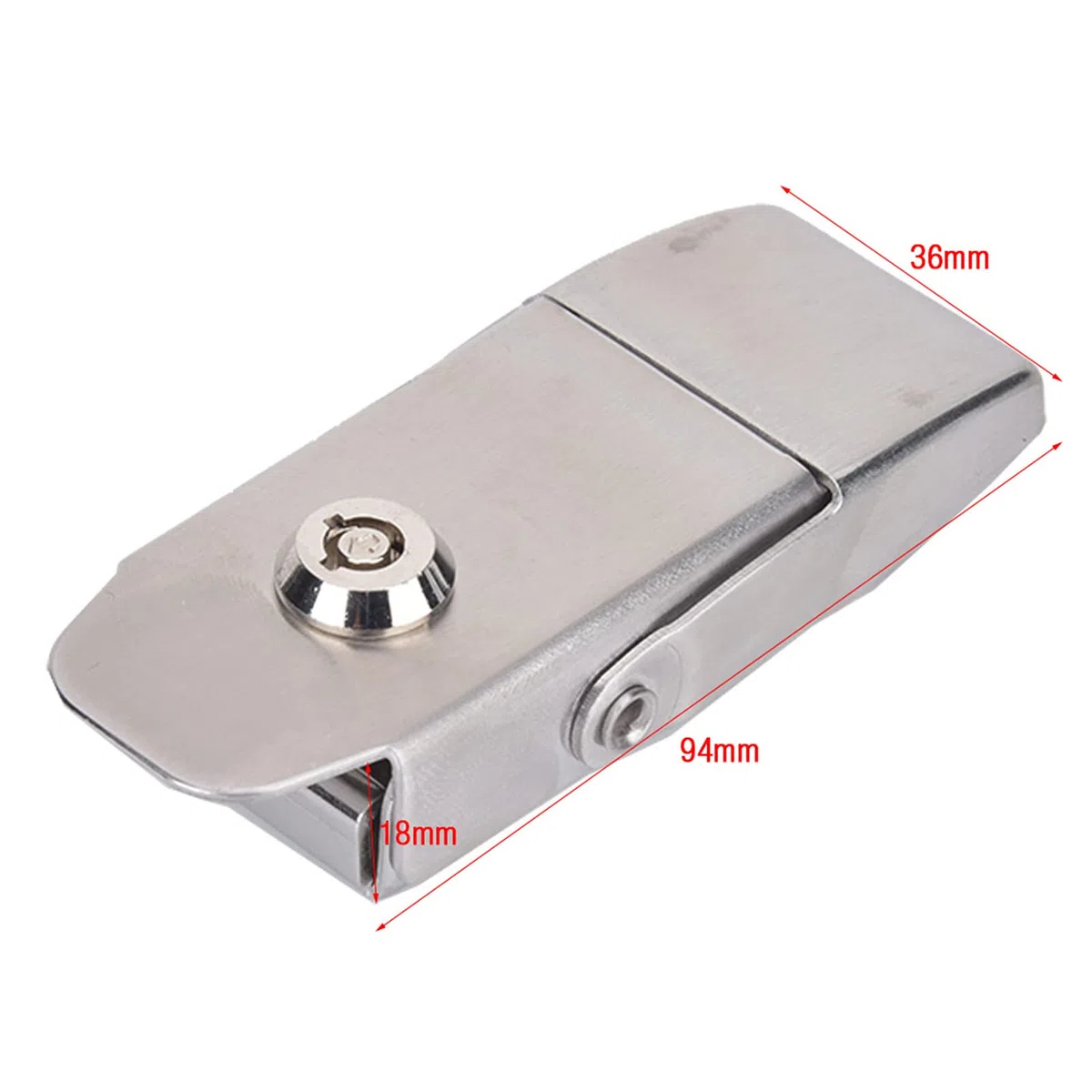 BuyWeek Chiusura a Leva, Chiusura a Scatto in Acciaio Inossidabile Chiusura a Molla per Cassette Degli Attrezzi Cassetti Armadi (A108B-3)