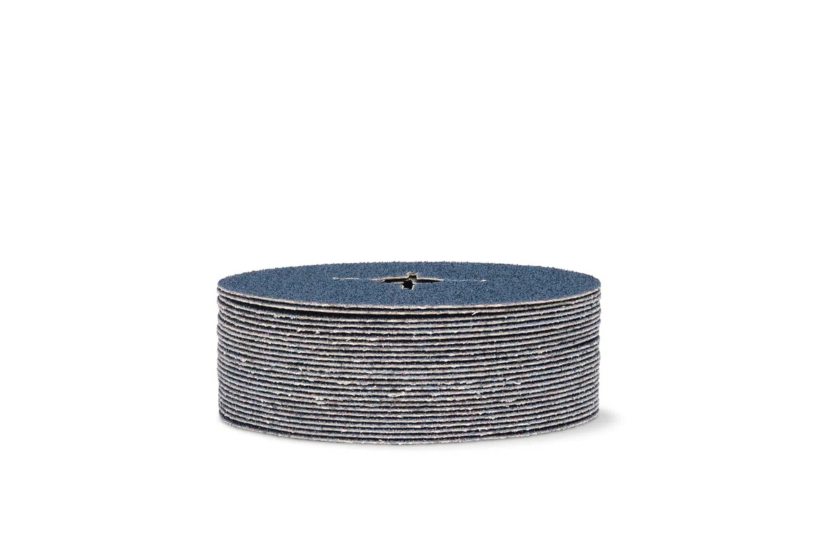 FEIN Dischi Abrasivi fibrati 125 mm, Grana 60, 25 x dischi Abrasivi per Smerigliatrici Angolari, Per una Levigatura Efficace di Acciaio e Acciaio Inox