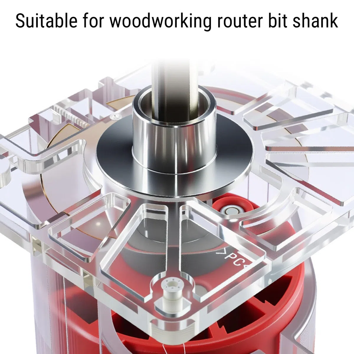 Luocute Set di Boccole Guide per Modelli di Fresatrice, 6 Utensili per la Lavorazione del Legno in Acciaio Inossidabile con 10 Mm 12 Mm 14 Mm 16 Mm 18 Mm 20 Mm, Modelli di Fresatrice