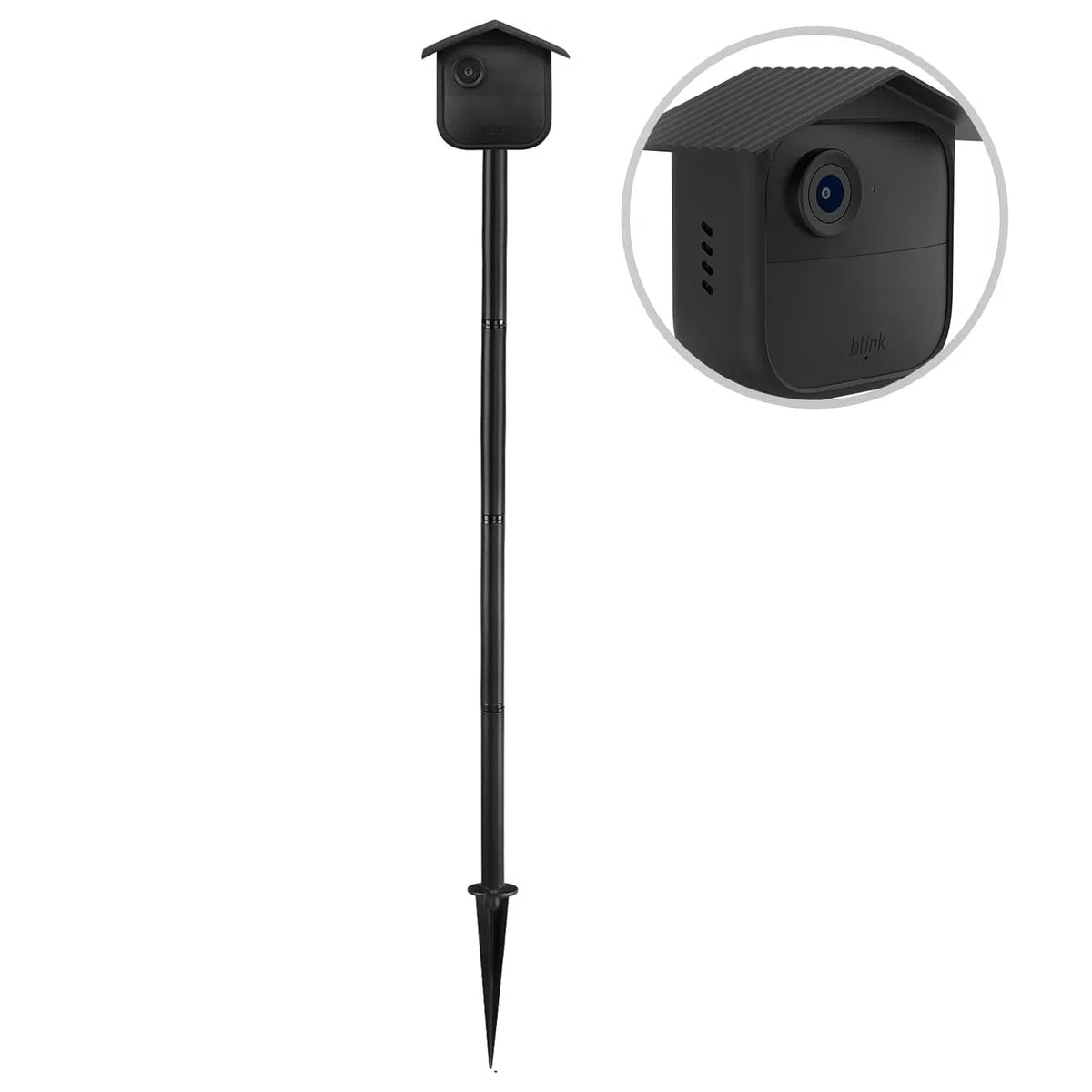 Picchetto per fotocamera lampeggiante Outdoor 4 Supporto per Blink Outdoor 4 Gen. Senza foratura, Spike Pole Mount con custodia protettiva Accessori per fotocamera Blink 4, Super robusto e stabile per
