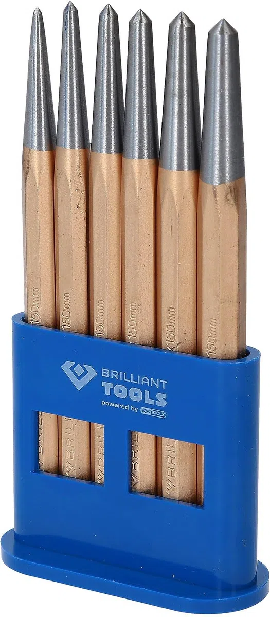 BRILLIANT TOOLS BT085080 Serie di bulini, 6 pz [Powered by KS TOOLS]