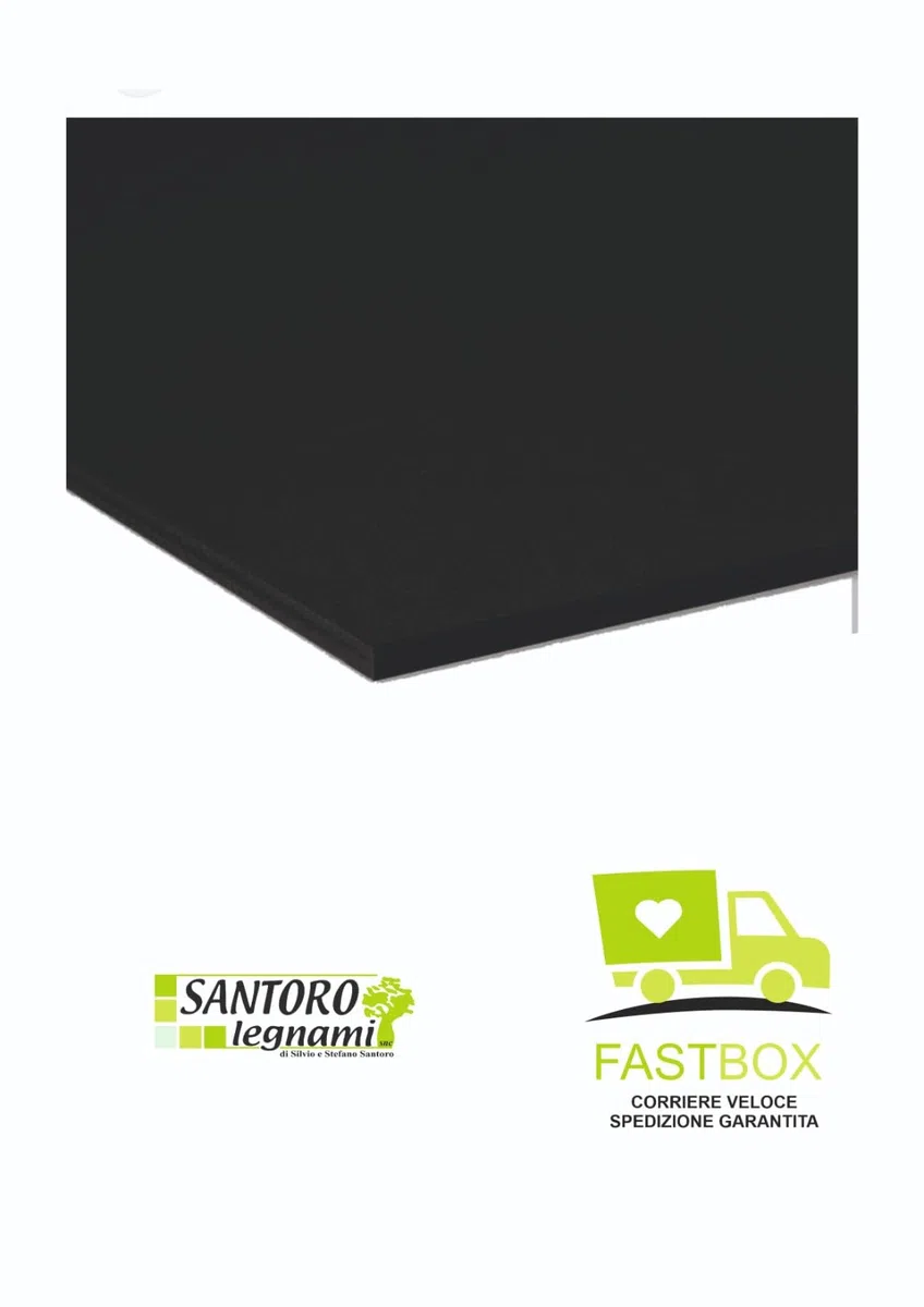 Pannello Lastra Forex pvc nero spessore 3 mm 50x50 cm nero forex nero pvc nero