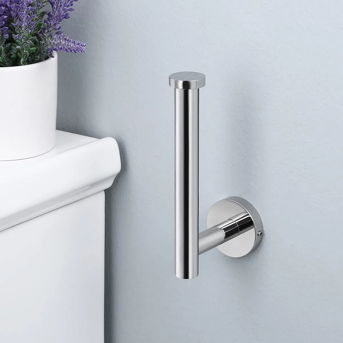 KES Porta Carta Igienica Bagno Portarotolo Acciaio Inox SUS304 Porta Rotolo Carta Igienica da Muro Parete Lucida, A2175S12