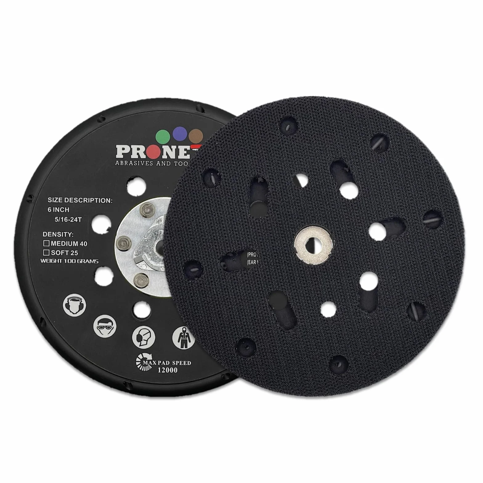 Platorello di ricambio per Makita 150 mm, densità media, BO6030, BO6040, P-34453 Eq