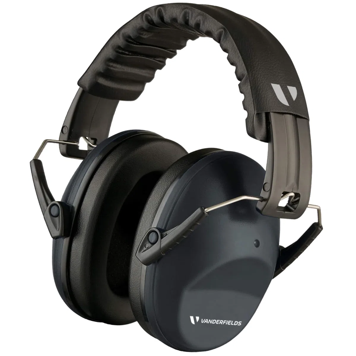 Vanderfields Premium cuffie di protezione per l'udito - riduzione del rumore ad ampio spettro 33,2 dB a 2 K Hz - Cuffie antirumore - Adulti + Adolescenti - Grigio antracite