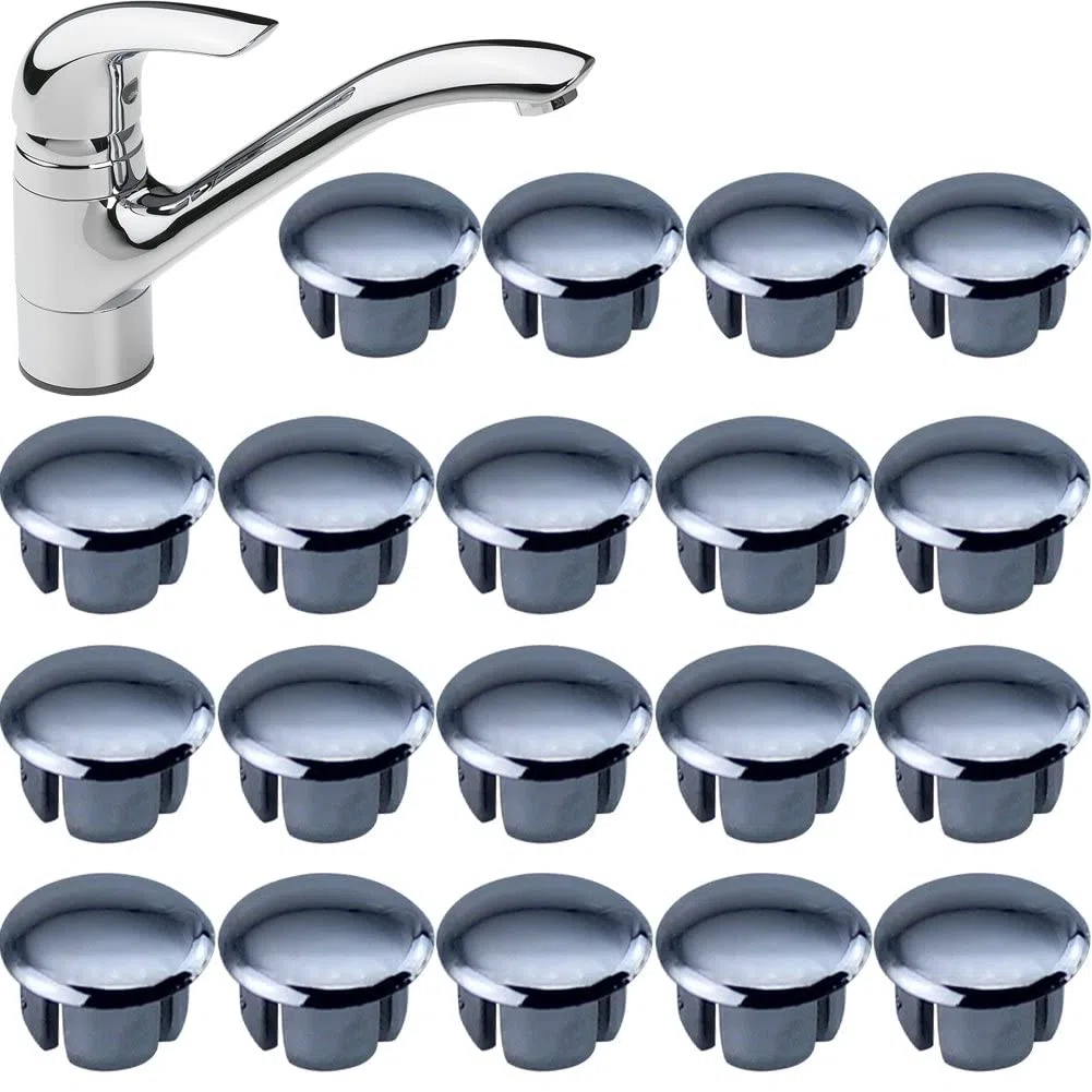 20 Pezzi Segni di Rubinetto Universale Pulsanti Indicizzati per Lavelli Bagno Cucina Parti di Sostituzione dei Rubinetti