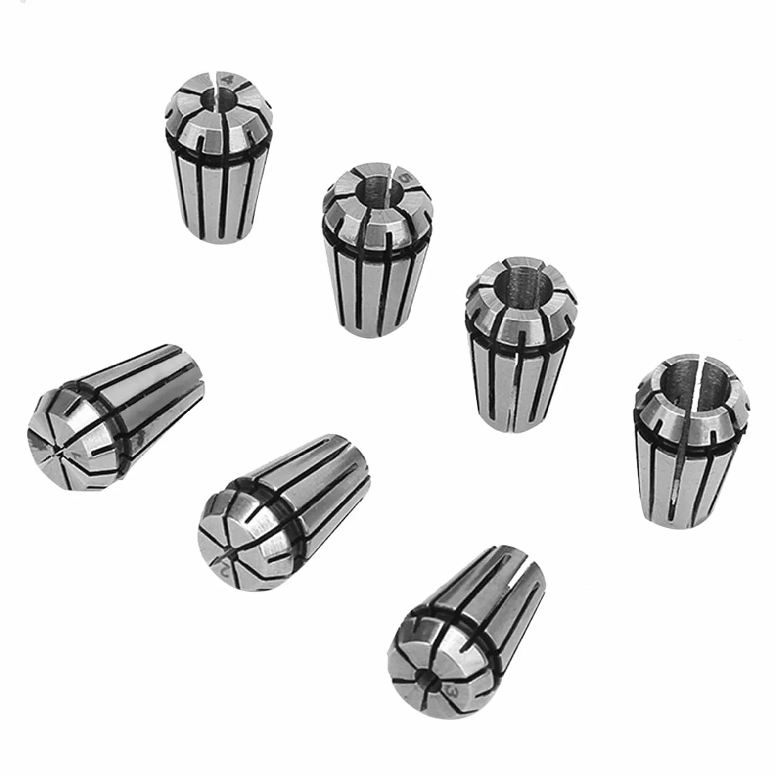 ER11 Set di Pinze a Molla di Precisione e ER11 Asta di Prolunga per Supporto Albero Motore da 5 Mm Mandrino a Pinza ER11 per Macchine per Incidere CNC e Utensili per Tornio di Fresatura