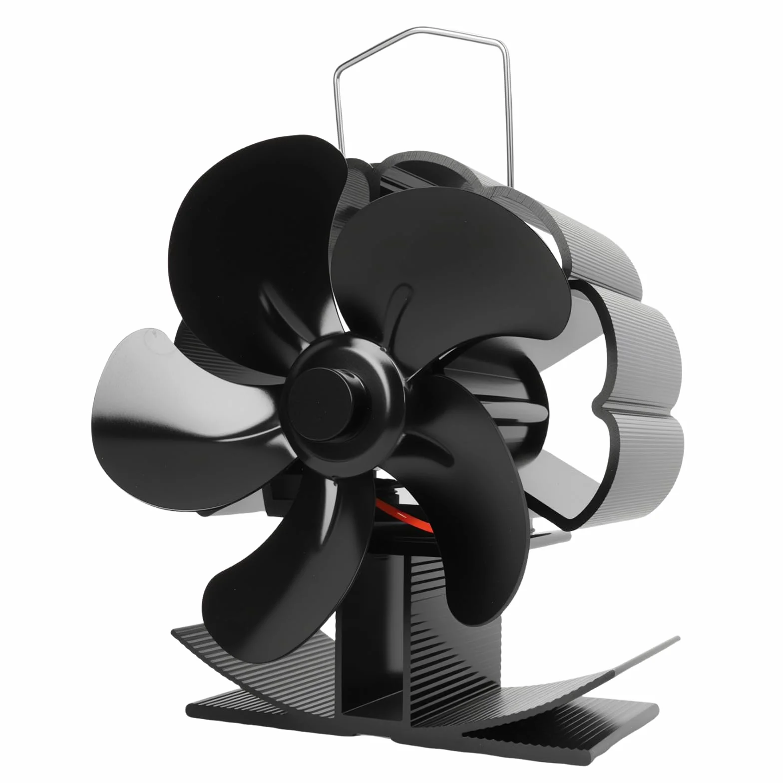 Ventilatore Per Stufa 5 Pale, Ventilatore per Camino, Protezione dal Surriscaldamento, Ventilatori per Stufe a Legna, Senza corrente Silenziosa ed Efficiente per Camino/Pellet/Gas