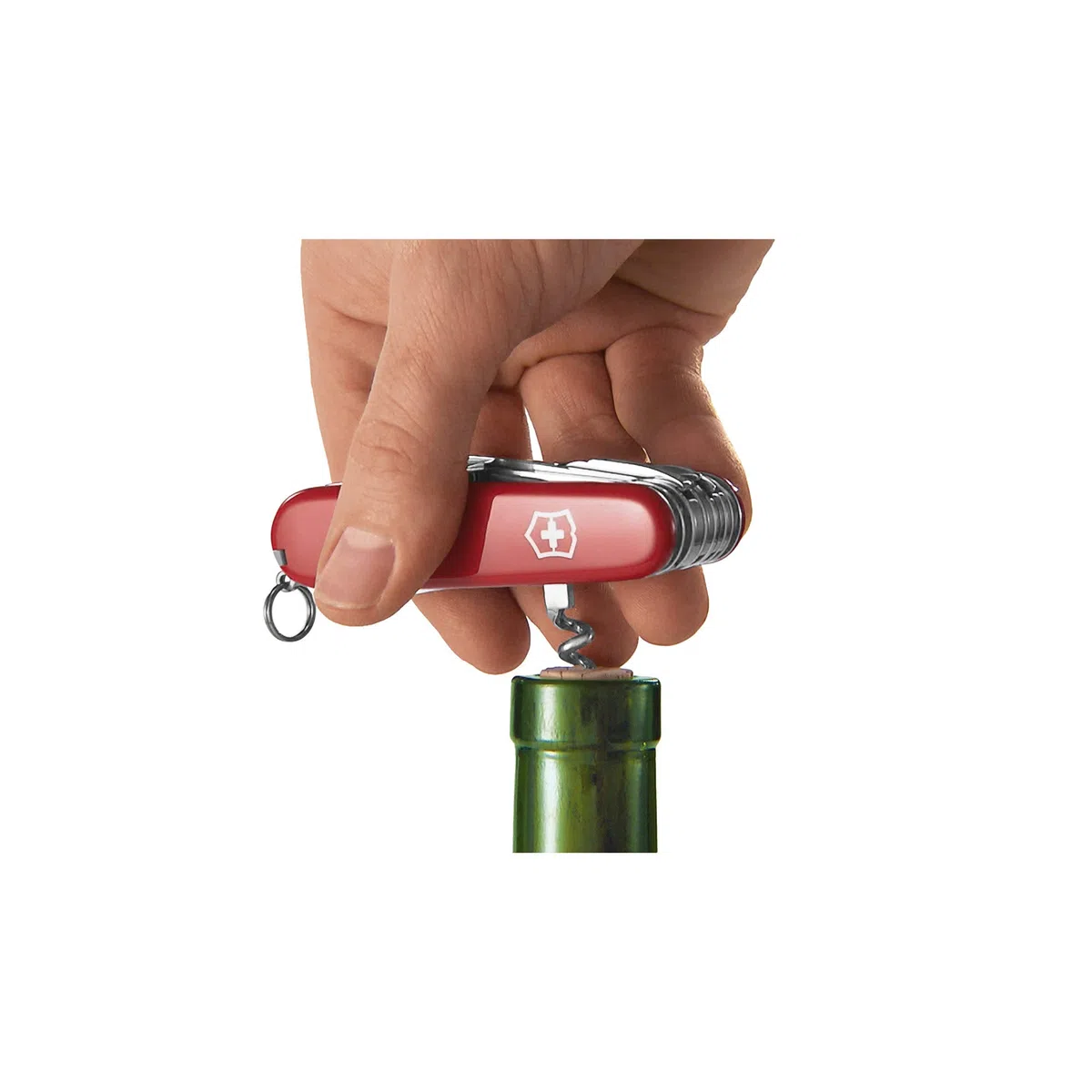 Victorinox, Camper, Coltellino Svizzero, Originale, Multiuso, Campeggio, 13 Funzioni, Lama, grande, Cavatappi, Rosso, Confezione Pieghevole