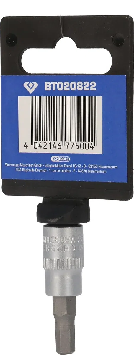 BRILLIANT TOOLS BT020822 Bussola a inserto con esagono incassato 1/4", 5 mm [Powered by KS TOOLS]