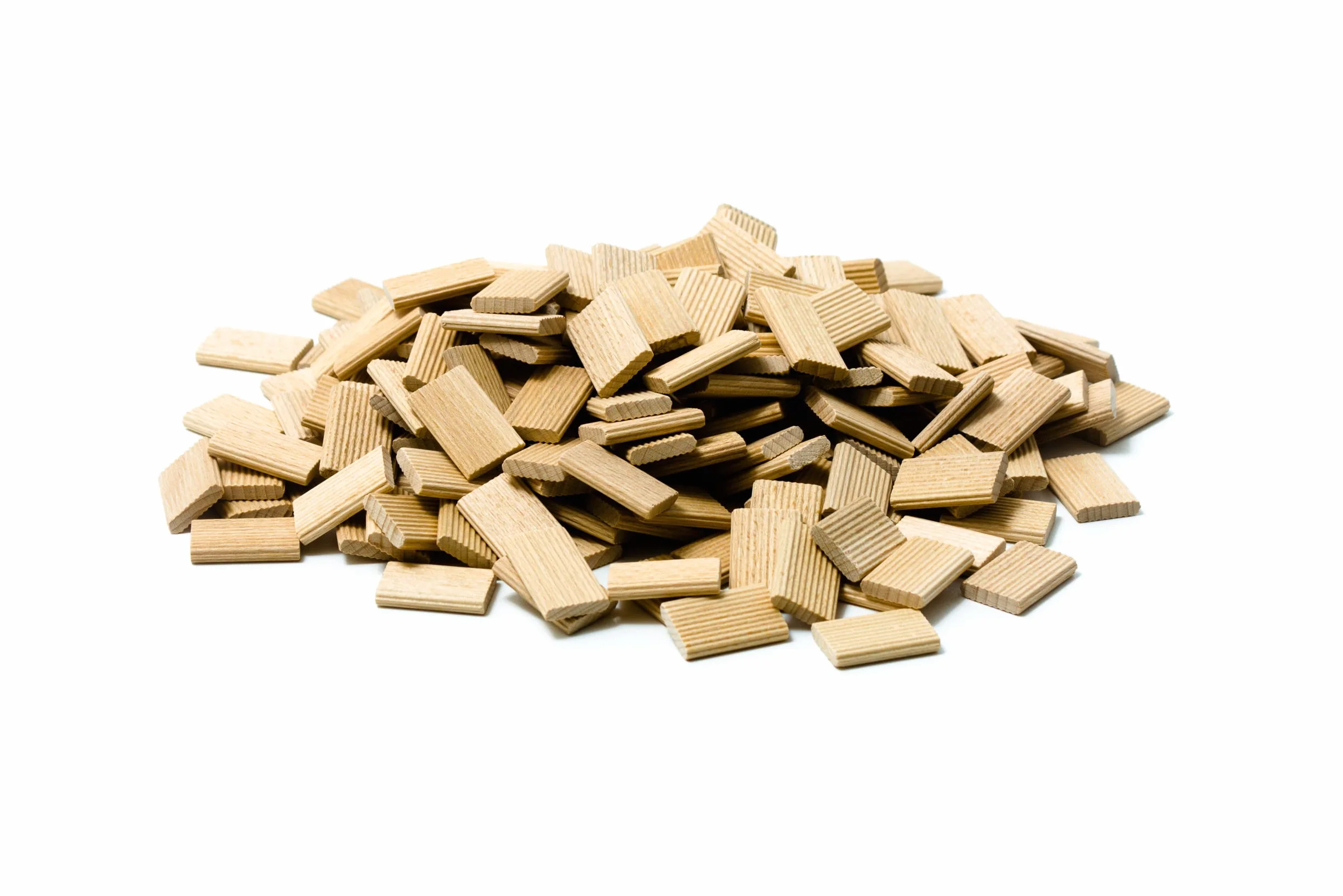 Tolux Tasselli Legno 8x22x50 [mm] 100 pz, Cavicchi legno rettangolare, Compatibile con tutte le fresatrici per giunzioni compresa Festool. Realizzati in legno di faggio di alta qualità.