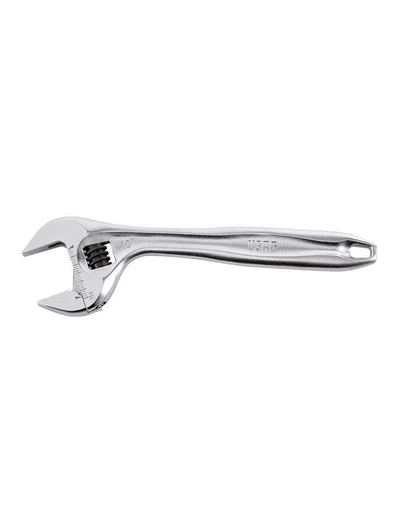 USAG U02940014 Chiave a rullino con Regolazione Rapida (Lunghezza 250 mm), Cromato