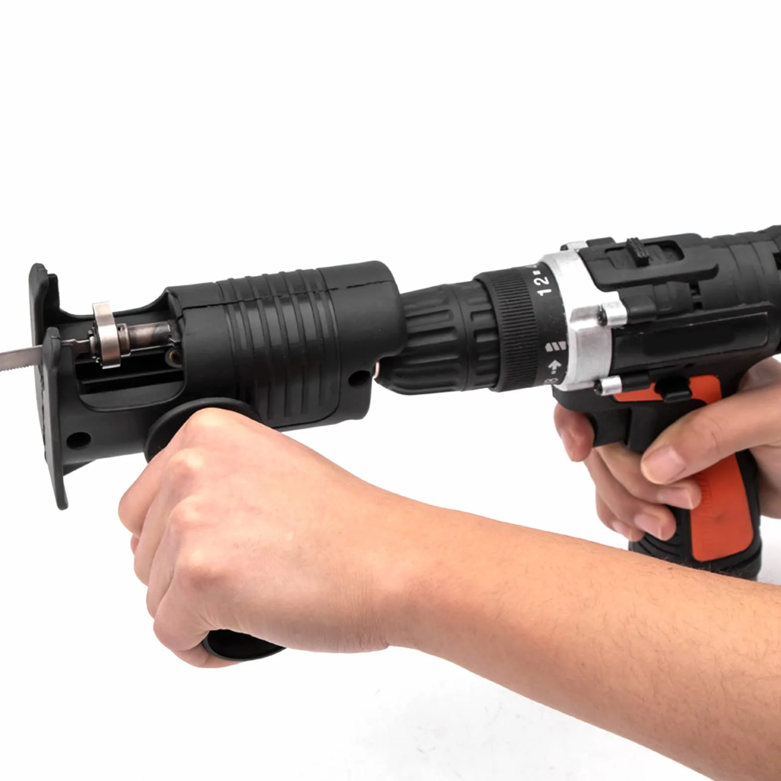 Kit di Attacco per Alternativa Adattatore per Alternativa per Trapano Avvitatore a Batteria con Lame per Seghetti Alternativi per il Taglio del Legno in Metallo