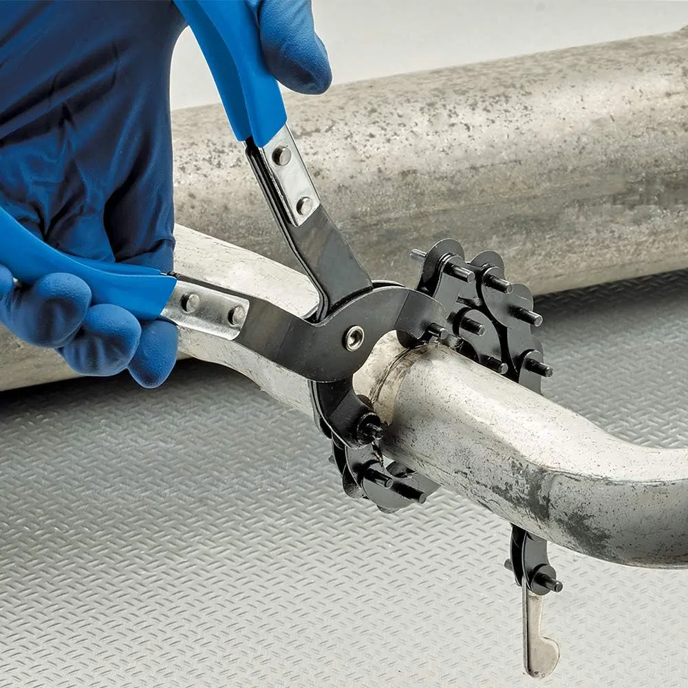 Draper Pinze da taglio per tubi di scarico, 230 mm, 15 dischi da taglio in acciaio da 19 mm, catena da 355 mm, capacità di taglio 83 mm di diametro, 99495