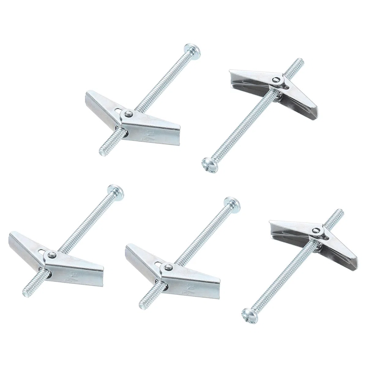 QUARKZMAN 3/16 x 3 Bullone a Farfalla a Testa Tonda a Molla con Filettatura Maschio 30pz