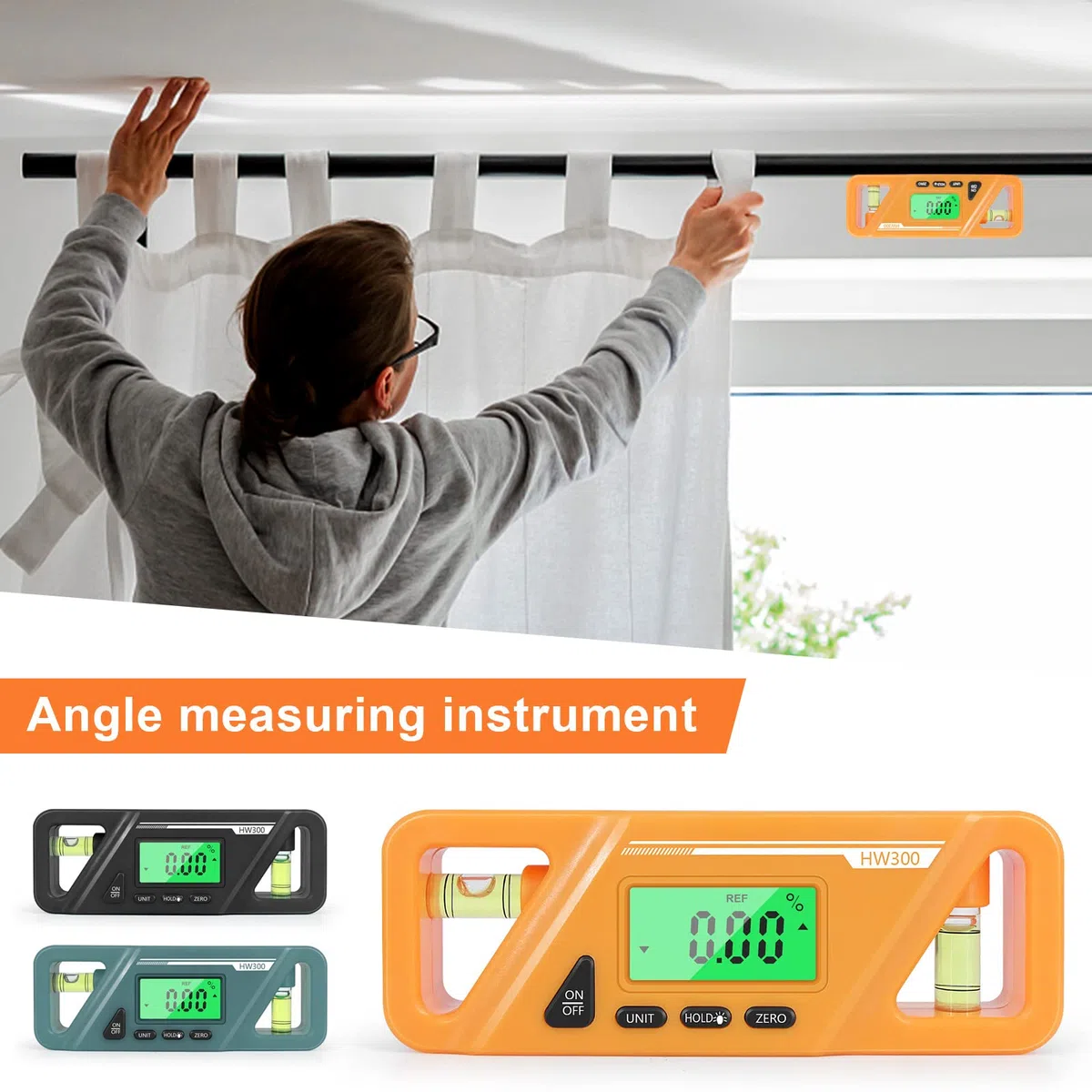 Goniometro digitale magnetico misura assoluta e relativa conversione angolare e inclinometro versatile Clinometro LCD con retroilluminazione