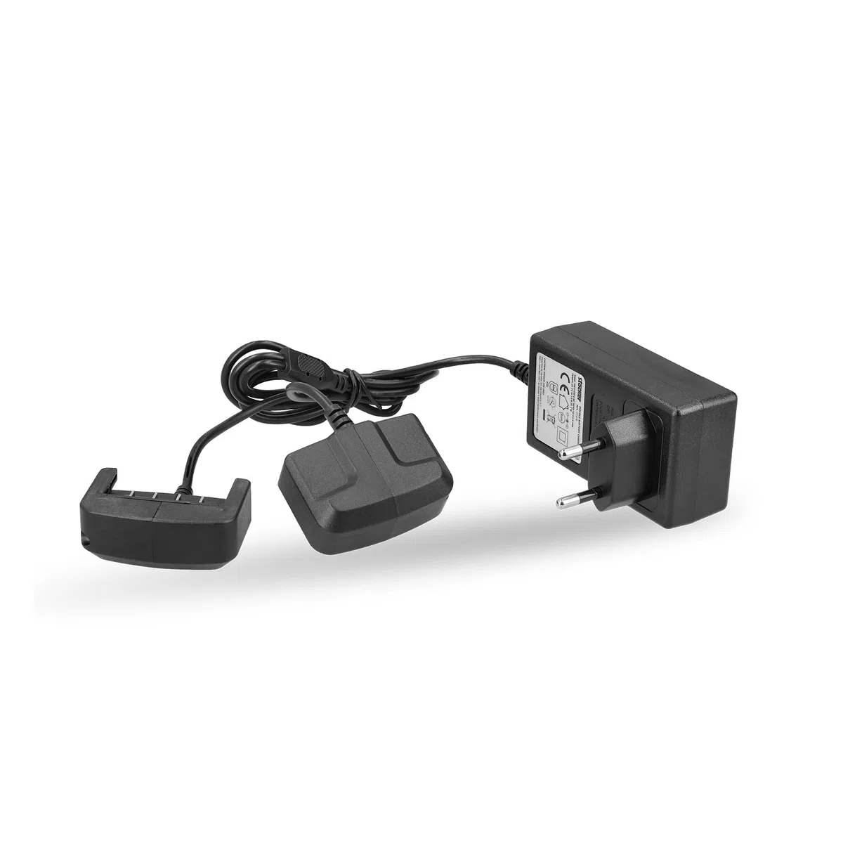 STOCKER - Caricabatterie Doppio 21 V Power Line - Ricarica Rapida per 2 Batterie - Compatibile con Tutti gli Attrezzi POWER 21 V - Durevole e Affidabile - Art. 312/8