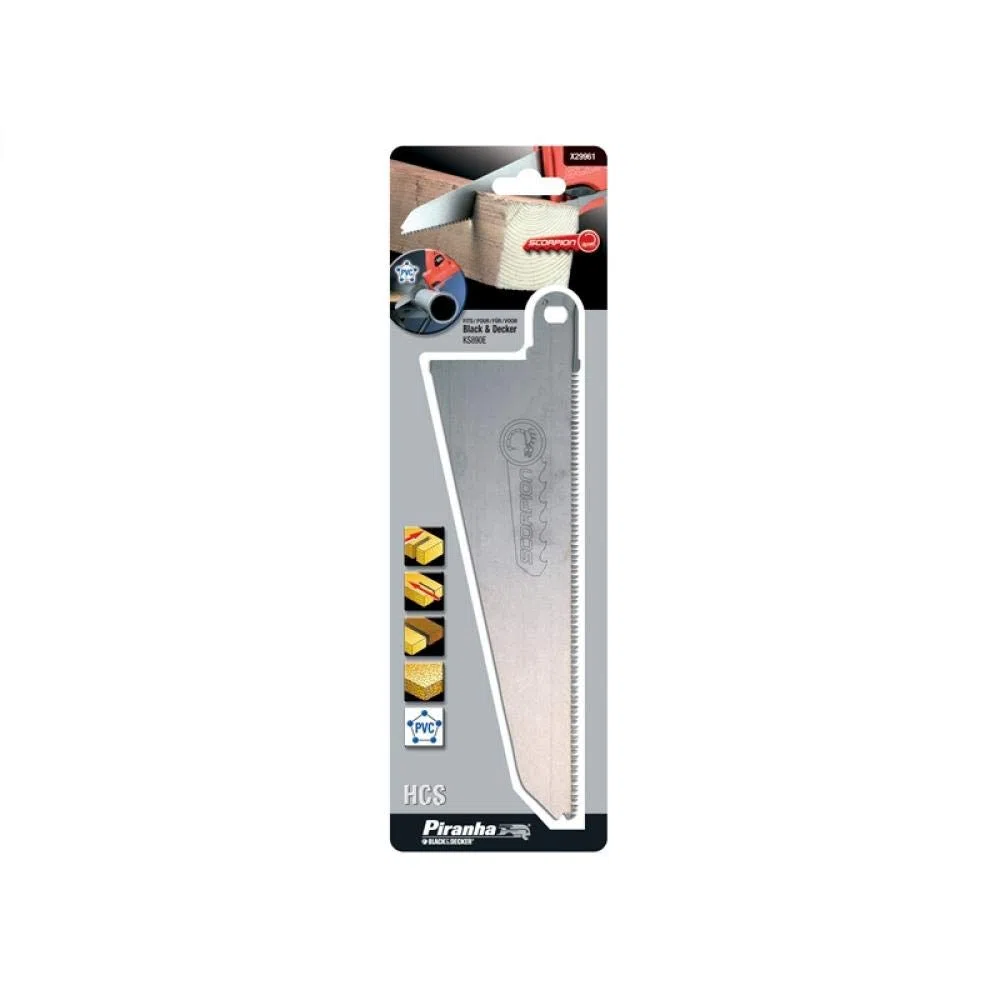 BLACK+DECKER X29961-XJ Lama per Tagli su Legno e Plastica, per Sega KS890/KS880