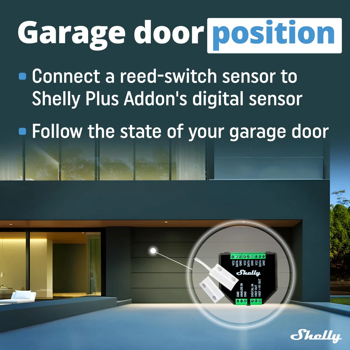 Shelly Plus Add-On, Modulo Aggiuntivo per Dispositivi Shelly Plus, Gen3 e Gen4, Temperatura e Umidità, Domotica, Sensori DS18B20, DHT22, Arduino, Ingressi Analogici e Digitali, Nessun Hub Richiesto