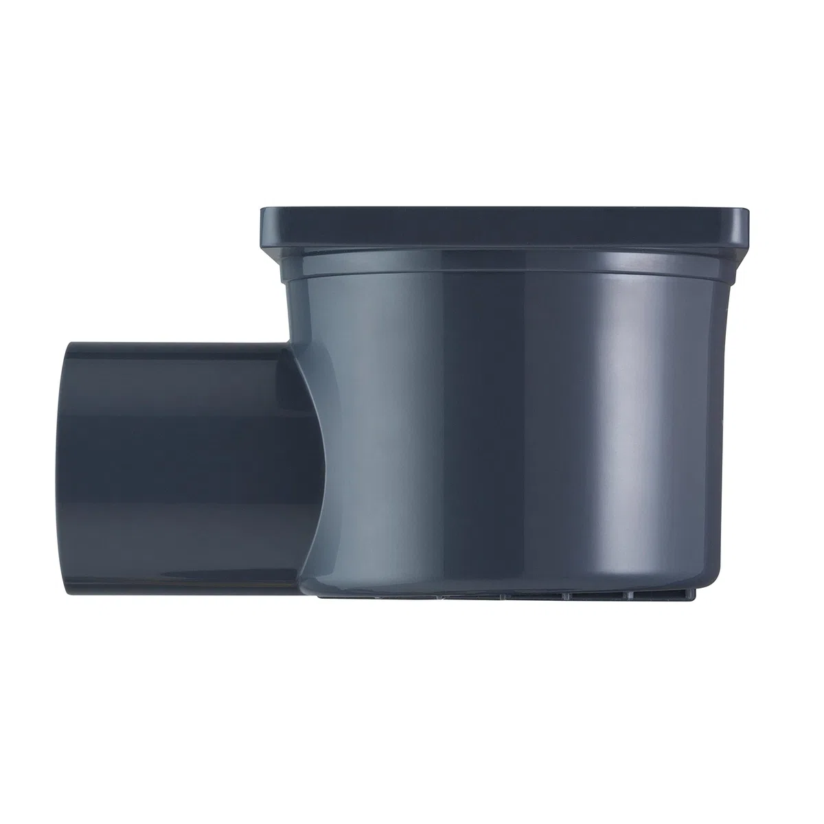 Wirquin 30720725 Sifone da pavimento in muratura 10x10 mm con griglia a rulli, grigio