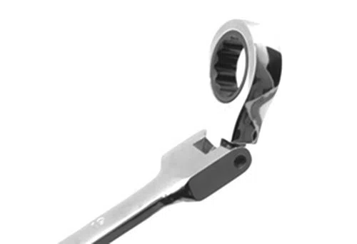 CHIAVE COMBINATA 27 mm A CRICCHETTO TESTA SNODABILE PIEGHEVOLE CHROME VANADIUM