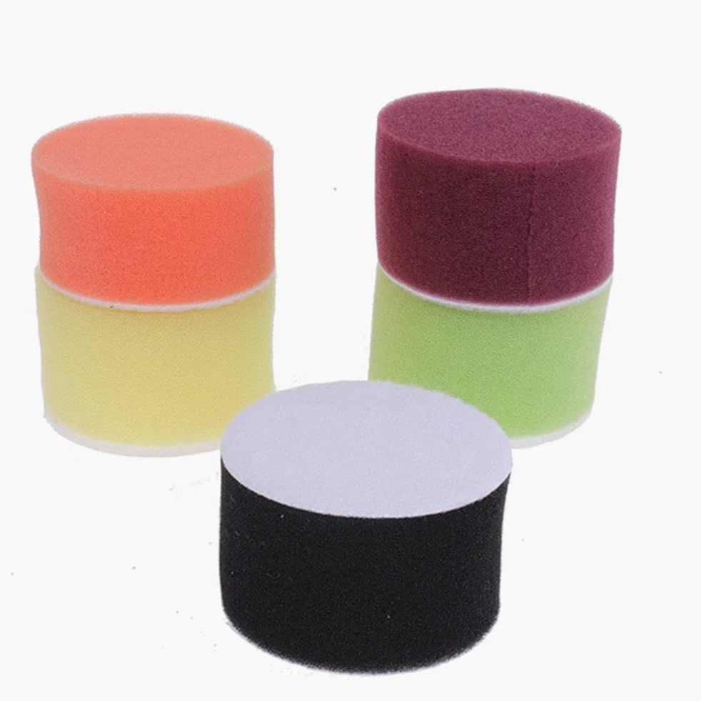 16pcs 2 pollici disco abrasivo spugna tampone per lucidatura 50mm diametro per Dremel 3000/4000 mini smerigliatrice auto ceretta gancio e anello utensile rotante, A