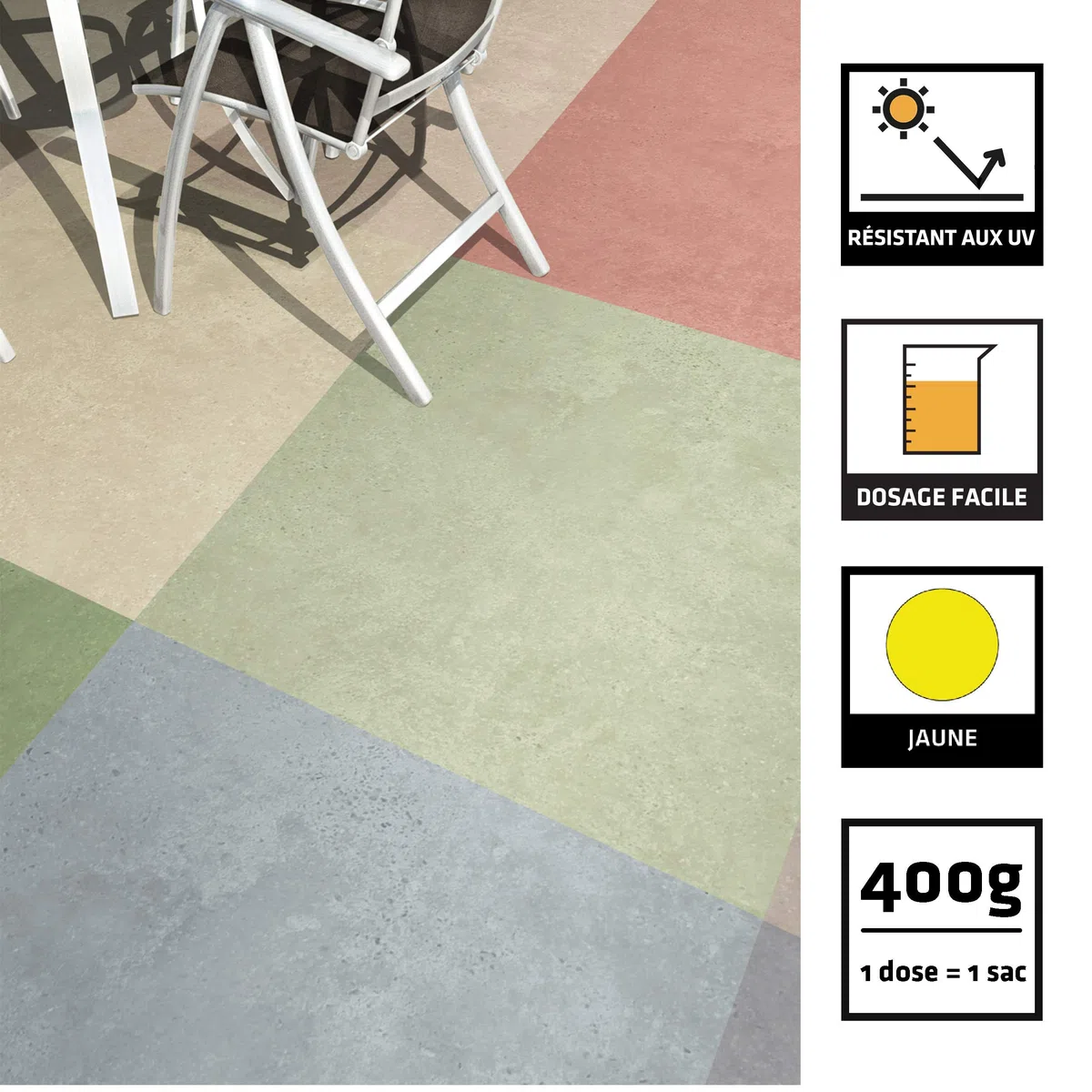 sikacim color – Colorante in polvere per cemento, calce e gesso, giallo, 115991