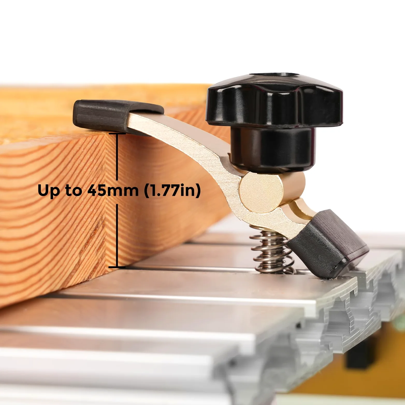LUNYEE Kit di 2 mini morsetti per tenere premuto, morsetto per router CNC per lavorazione del legno e lavorazione dei metalli, compatibile con router CNC 3018, 3018 Pro Max/3018-Pro Ultra, 6,3 cm
