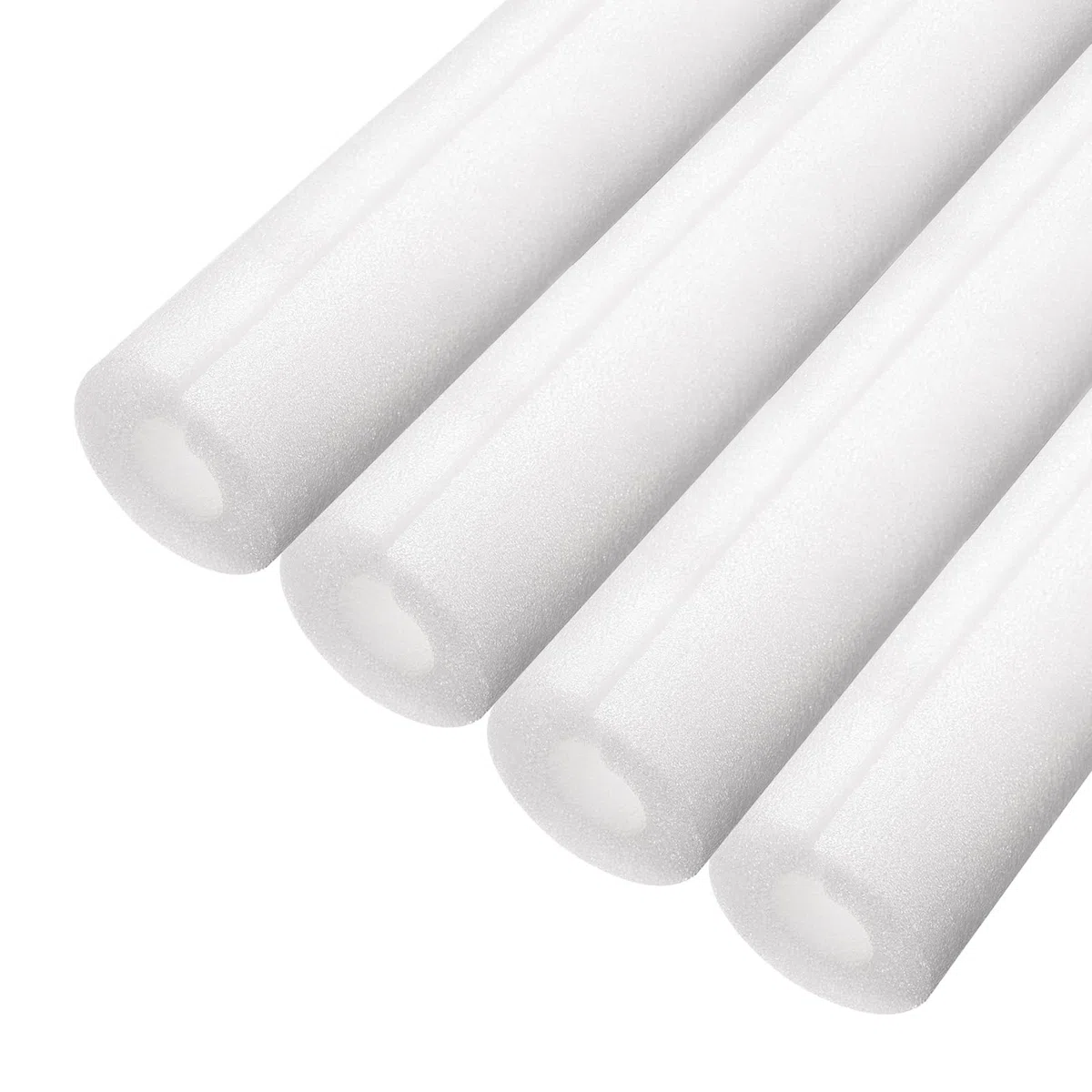 QUARKZMAN 4Pcs Tubo Di Schiuma Isolante Per Tubi Tubo Rivestimento Diviso 10mm (3/8 Pollice) ID 22mm OD 3ft Protezione Dal Gelo Per Tubo Di Rame Bianco