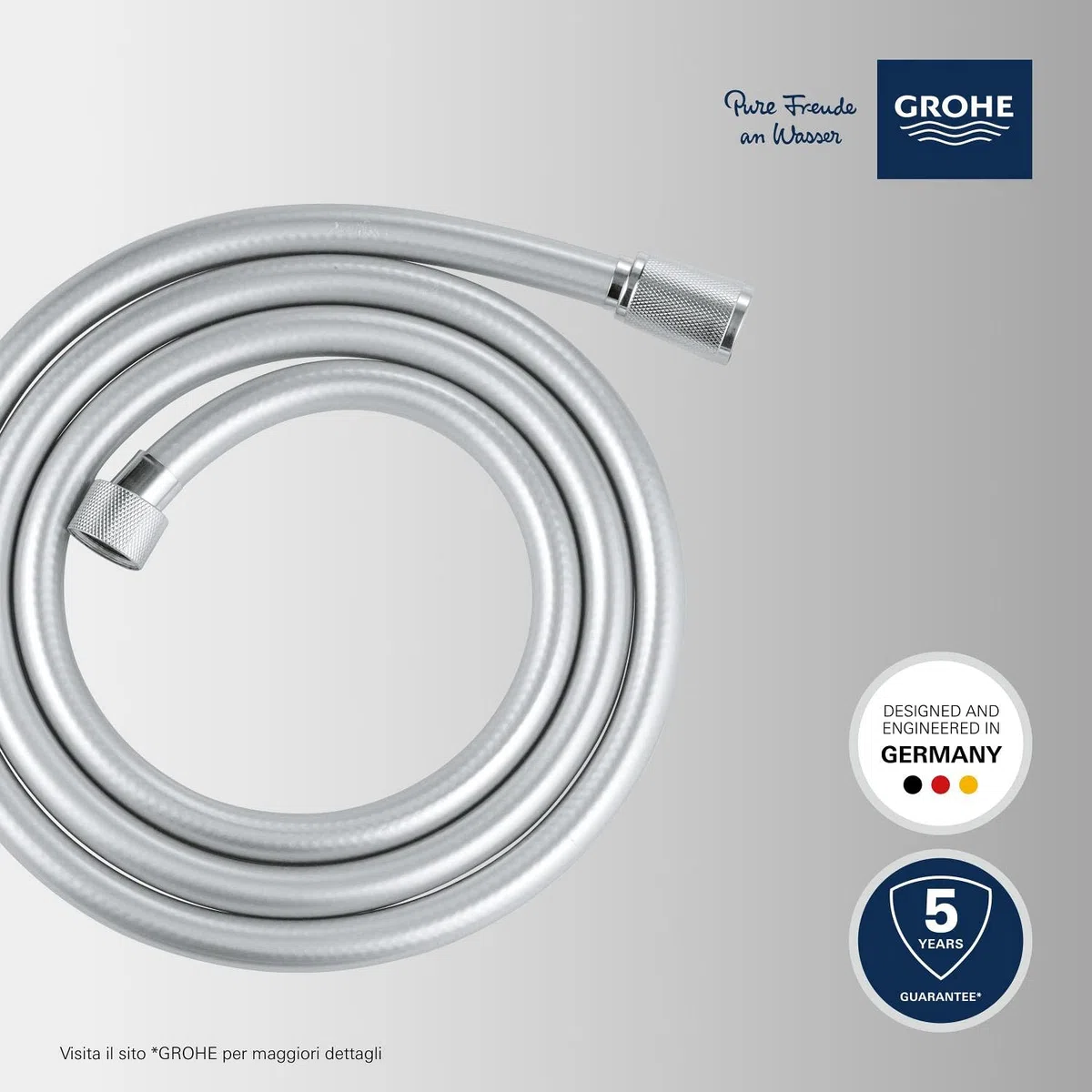 GROHE QUICKFIX VitalioFlex, Flessibile doccia, 1750mm, In metallo, 27506001