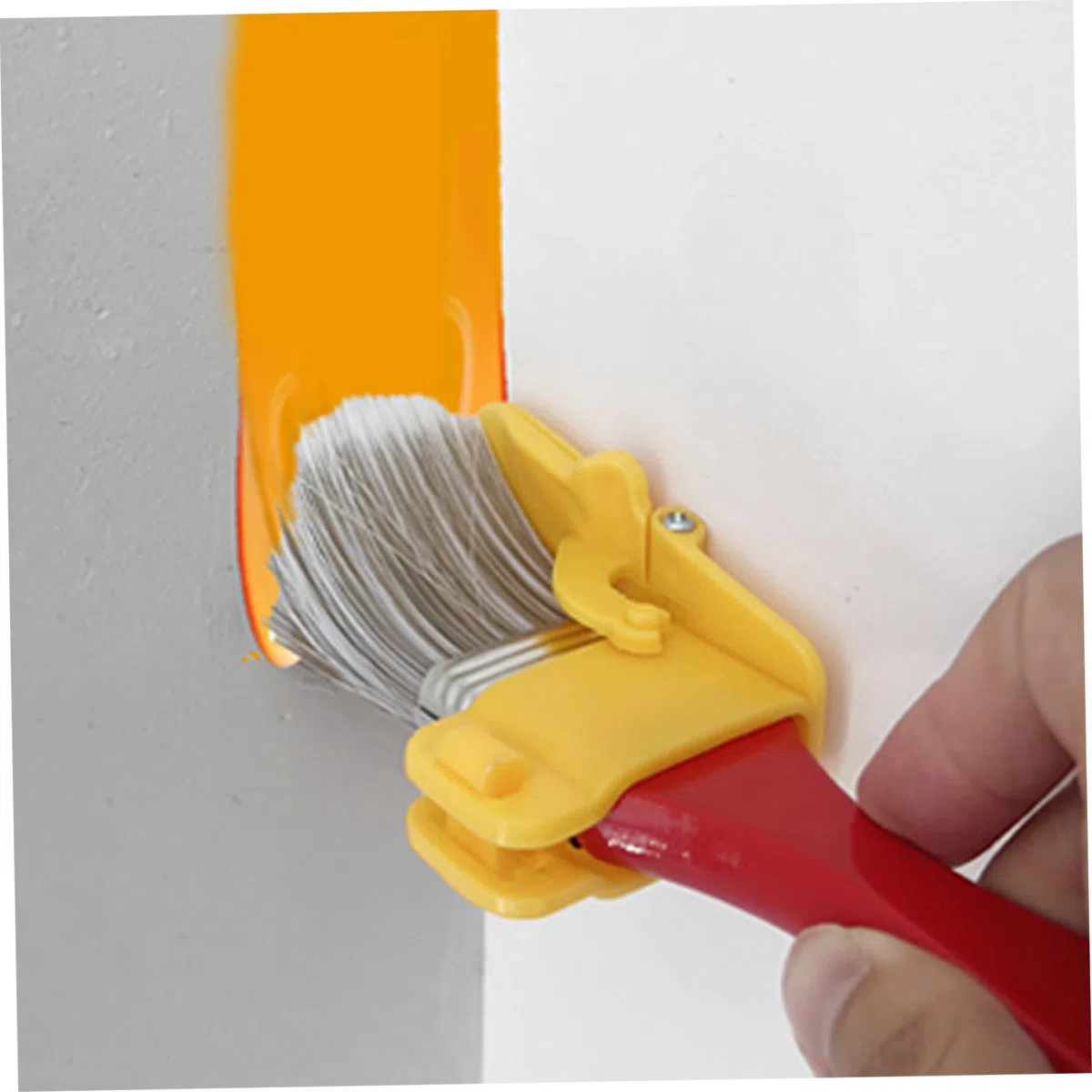 Strumento per molatura vernice Pennello per bordi portatile da 8 pollici Strumento per pittura senza perdita di bordi per pareti, finestre, angoli, battiscopa, verniciatura di rifiniture, battiscopa