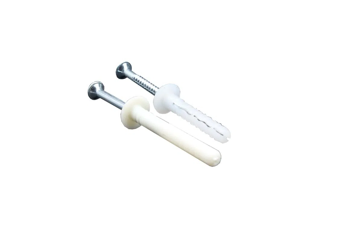 Tasselli a battere nylon c/vite 6X40-6X60 (Bianco, 6x40)