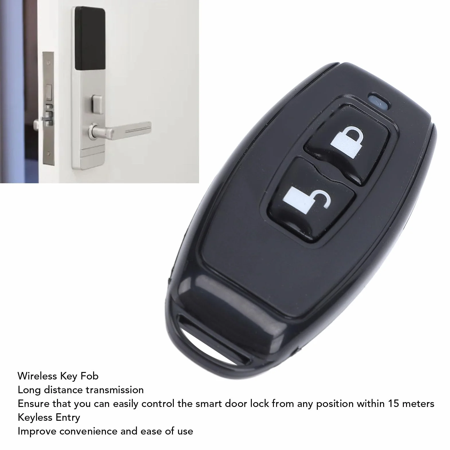 Portachiavi Wireless per Tutti i Prodotti TTLOCK, Distanza di Trasmissione 2,4 GHz, Distanza di Trasmissione 15 M, Controllo Regolare, Telecomando per Accesso Senza Chiave